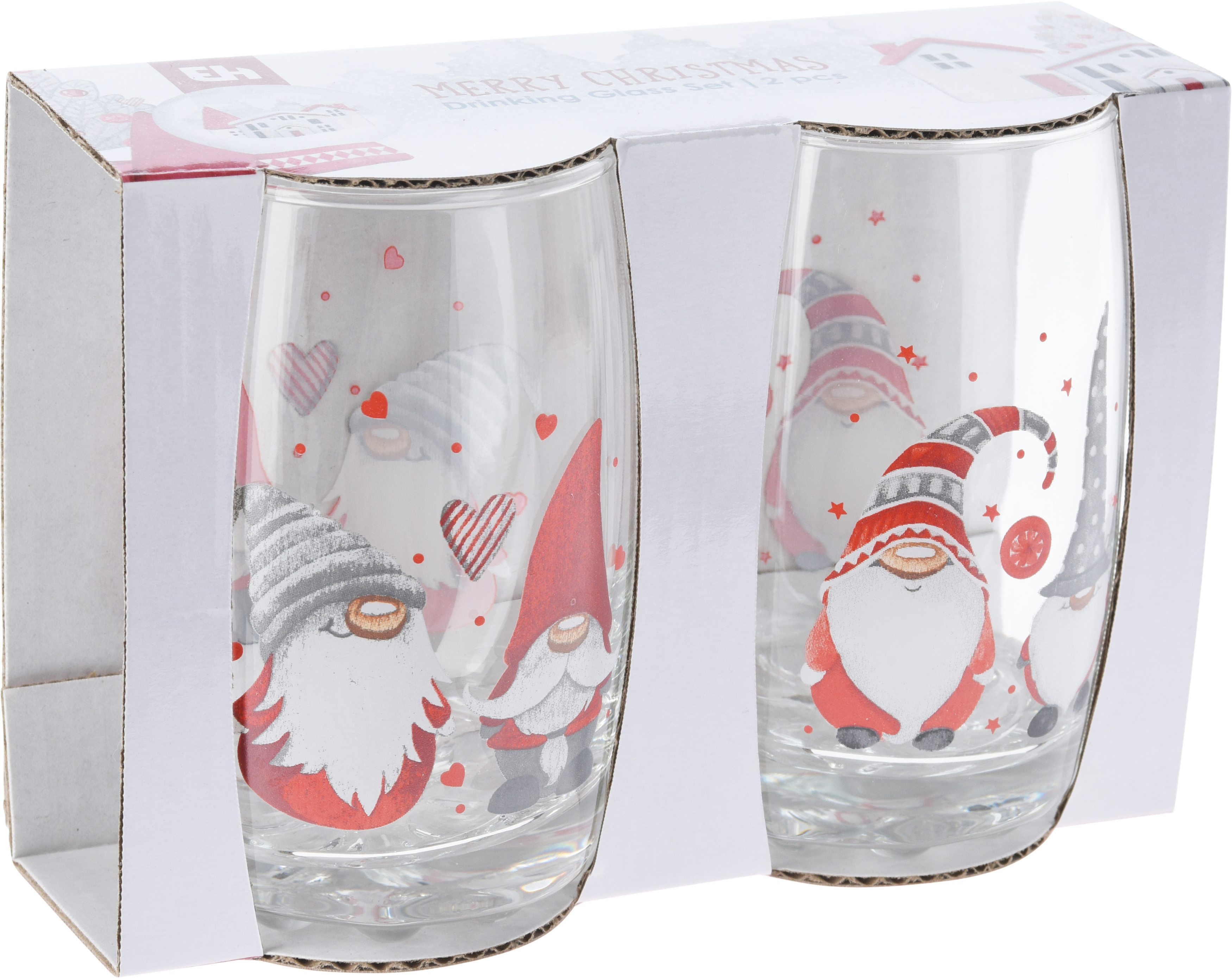 Lot de 2 verres lutin CHRISTMAS