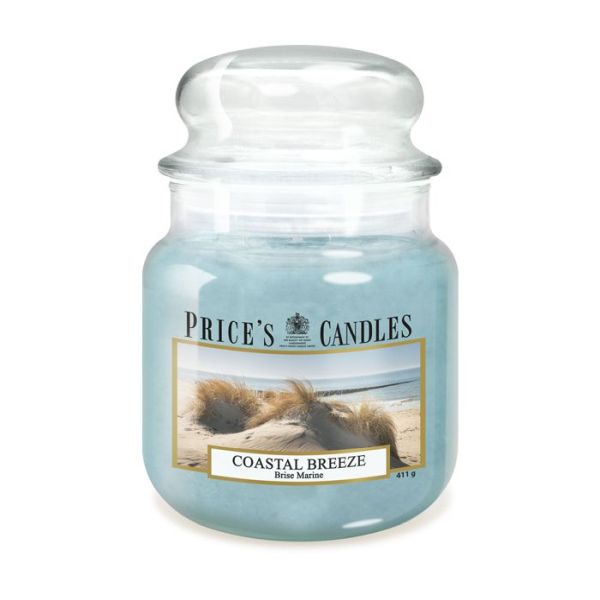 Bougie parfumée dans pot en verre avec couvercle Coastal Breeze PRICES