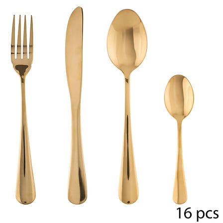 Lot de 16 couverts GOLD