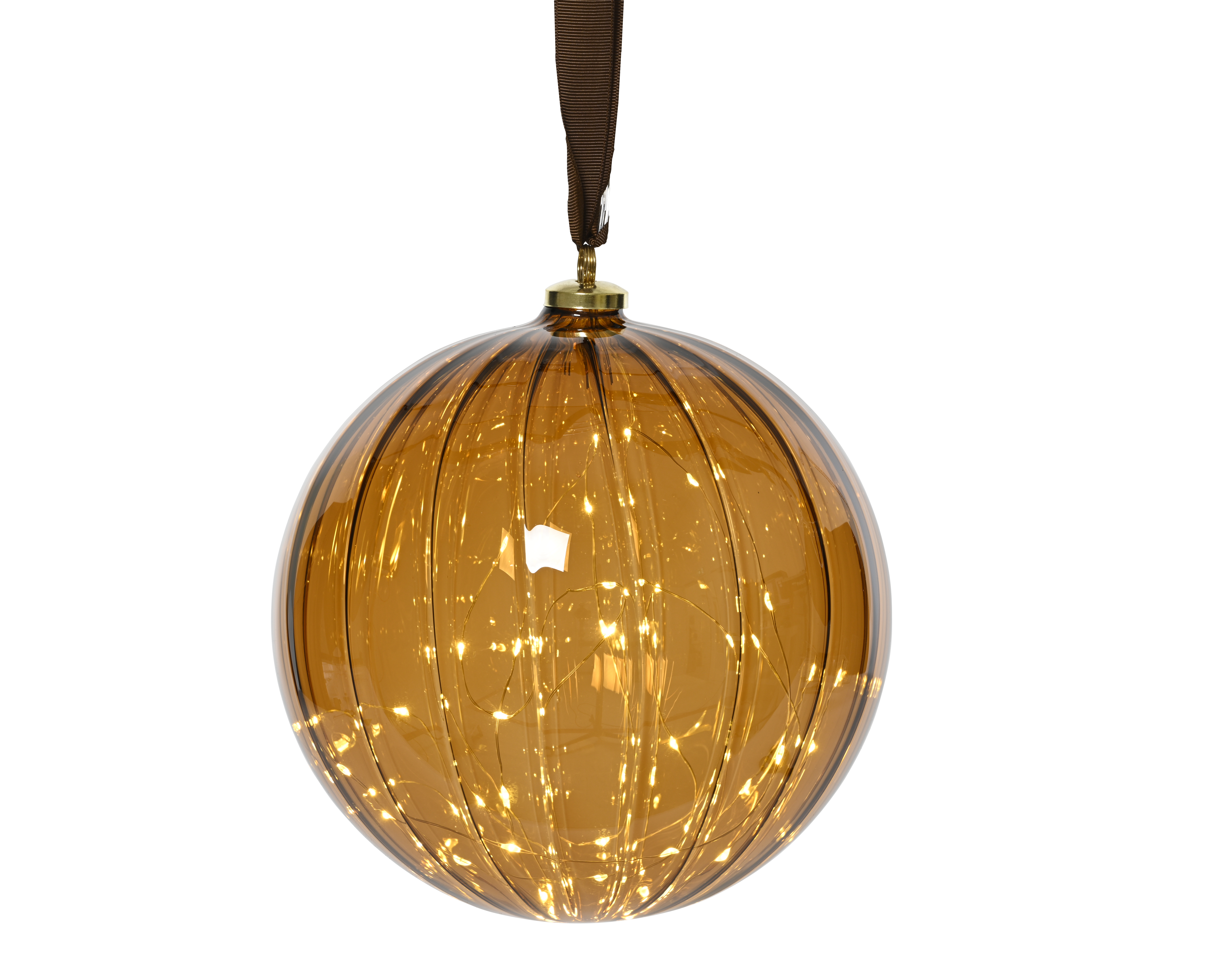 Boule en verre LED 14cm HERBST