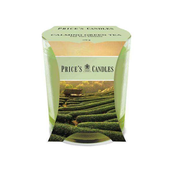 Bougie parfumée dans pot en verre Calming Green Tea PRICES