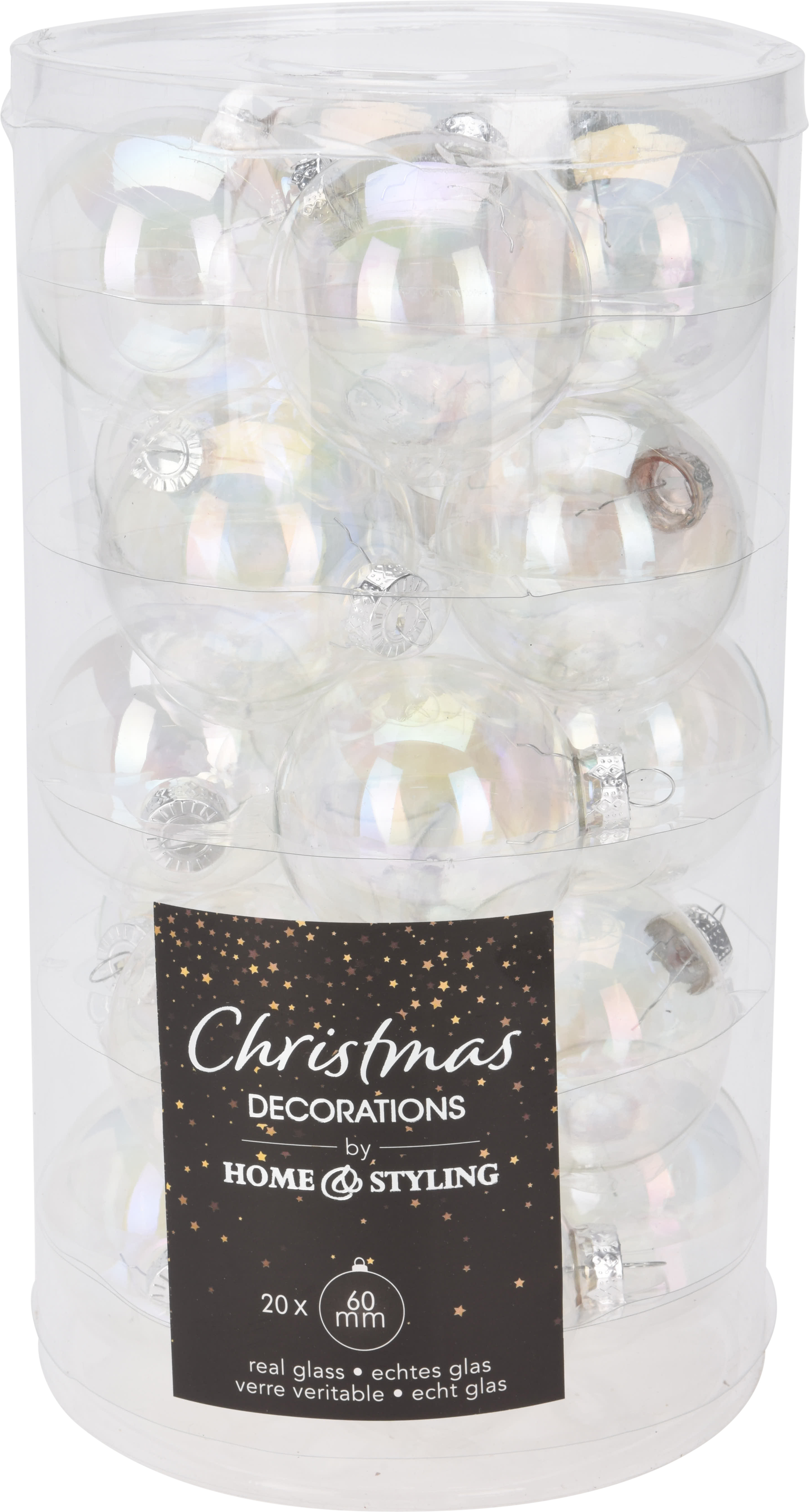 Boules en verre CHRISTMAS