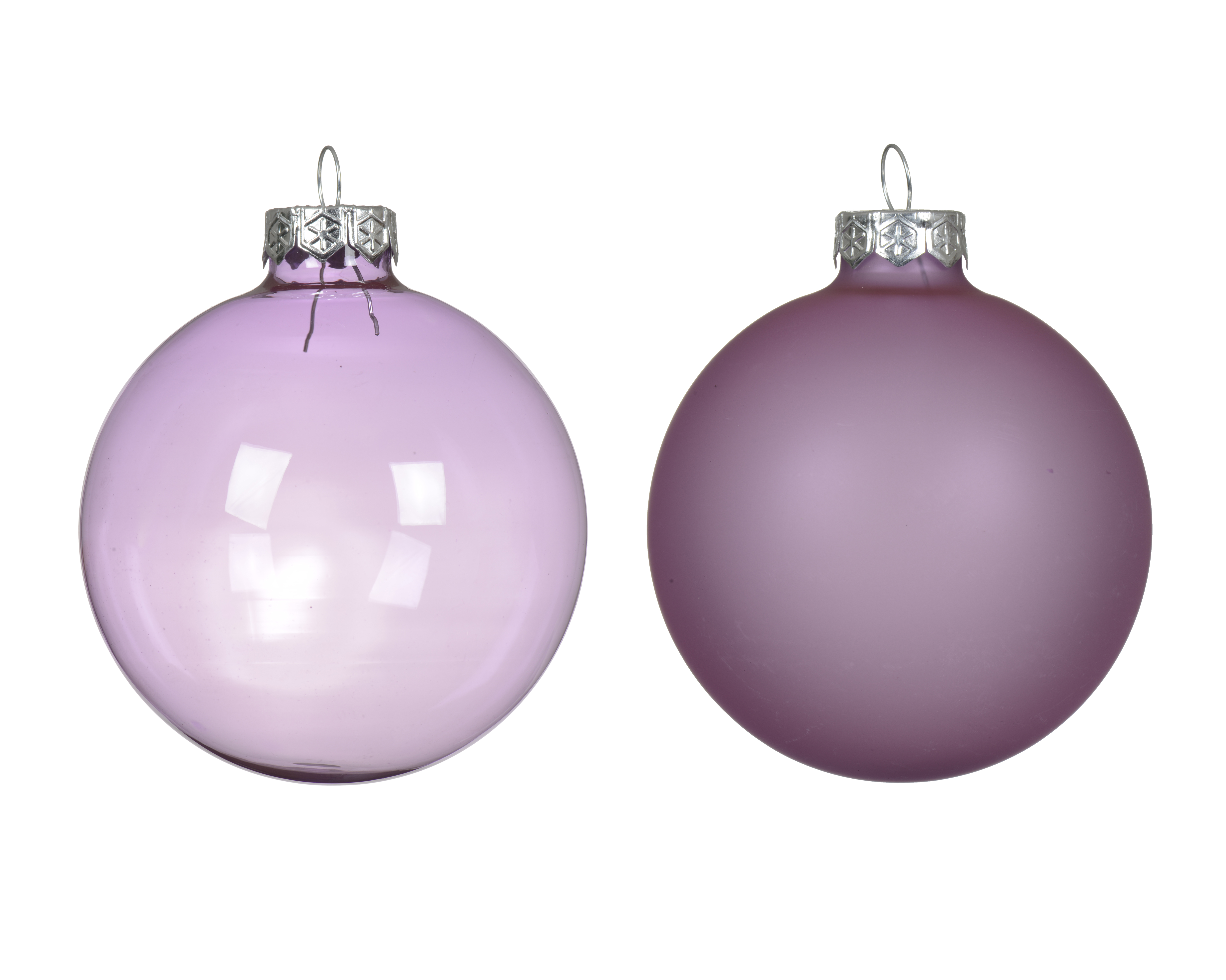 Lot de 4 boules en verre CHRISTMAS