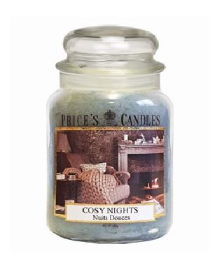 Bougie parfumée dans pot en verre avec couvercle Cosy Nights PRICES