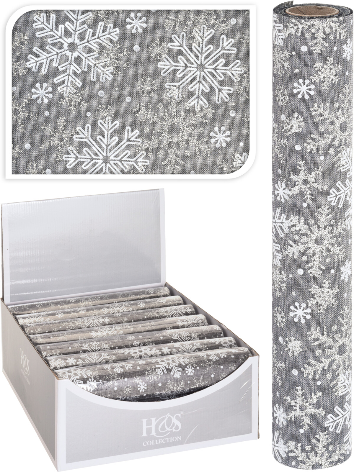 Tissu décoratif SCHNEEFLOCKE