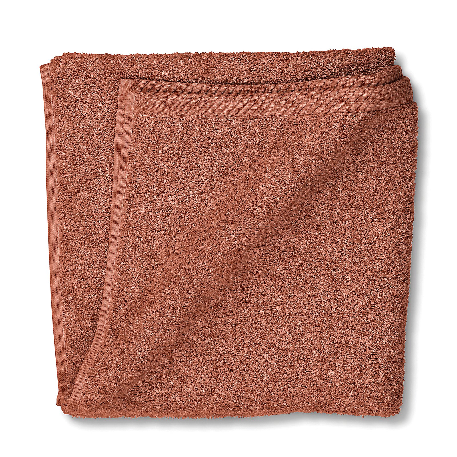 Serviette éponge terracotta LADESSA