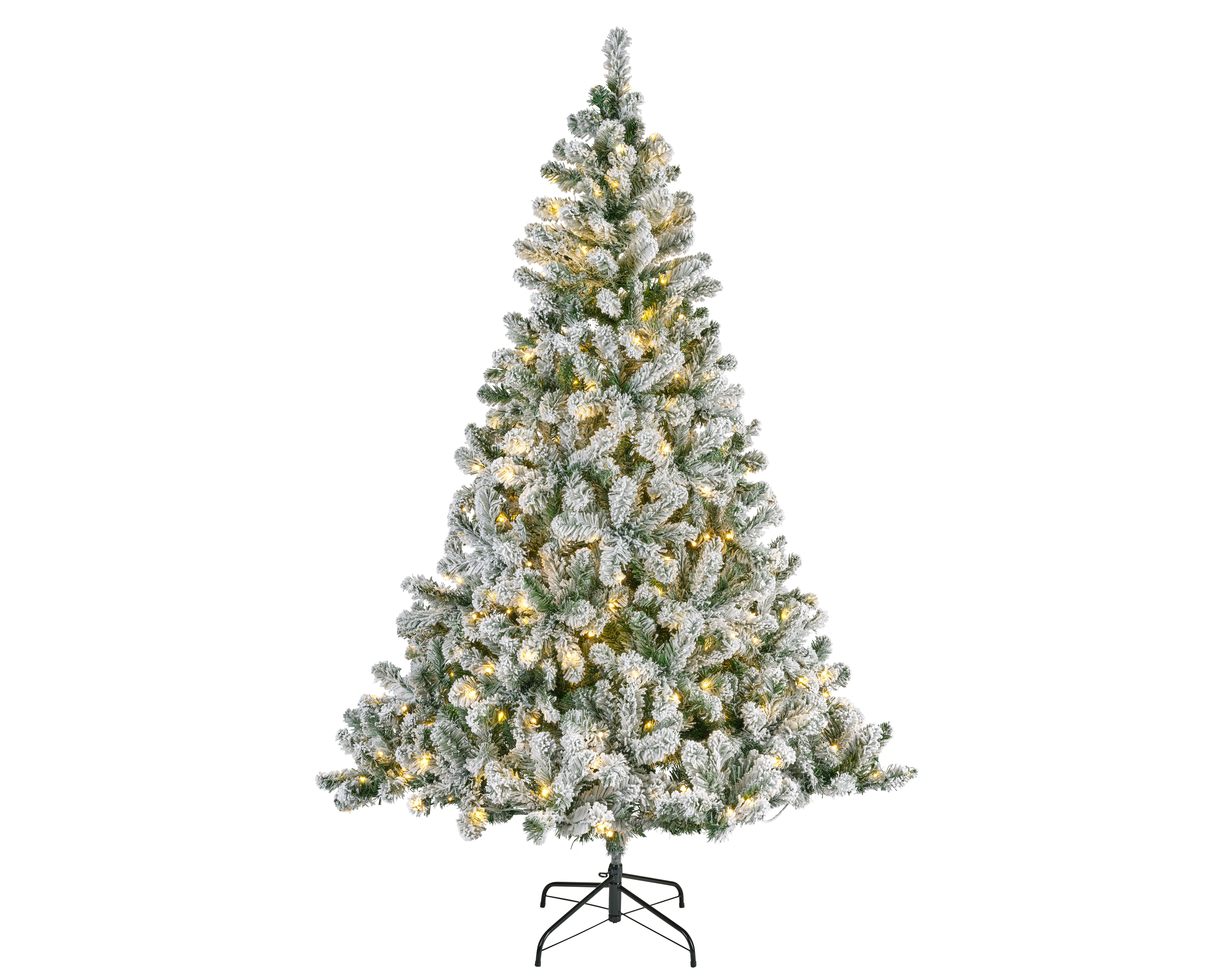 Sapin 210 cm enneigé avec guirlande LED IMPERIAL KIEFER