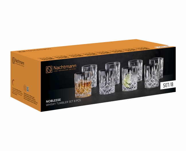 Lot de 8 verres à whisky NOBLESSE