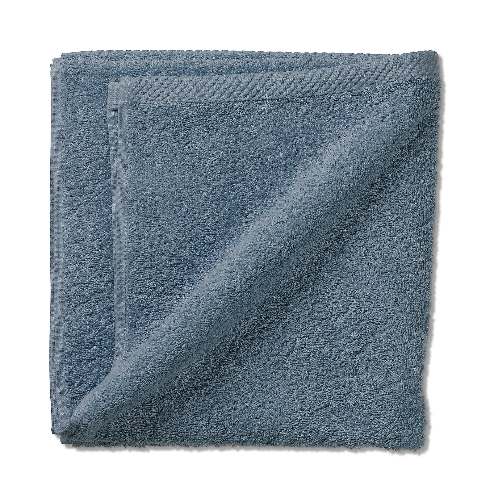 Serviette éponge bleu fumé LADESSA