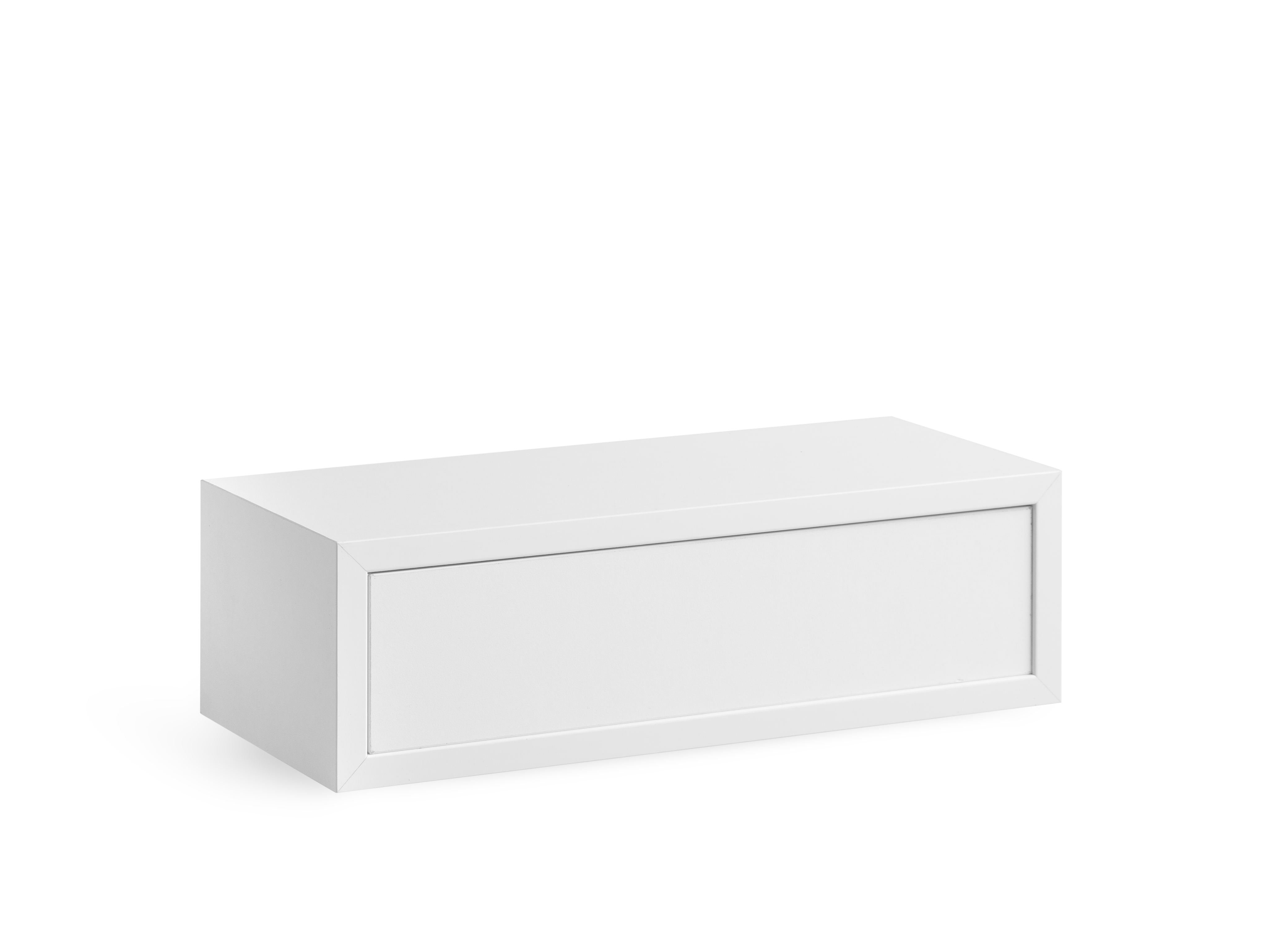 Cube de rangement bois 100x50 cm + tiroir Gris / argent