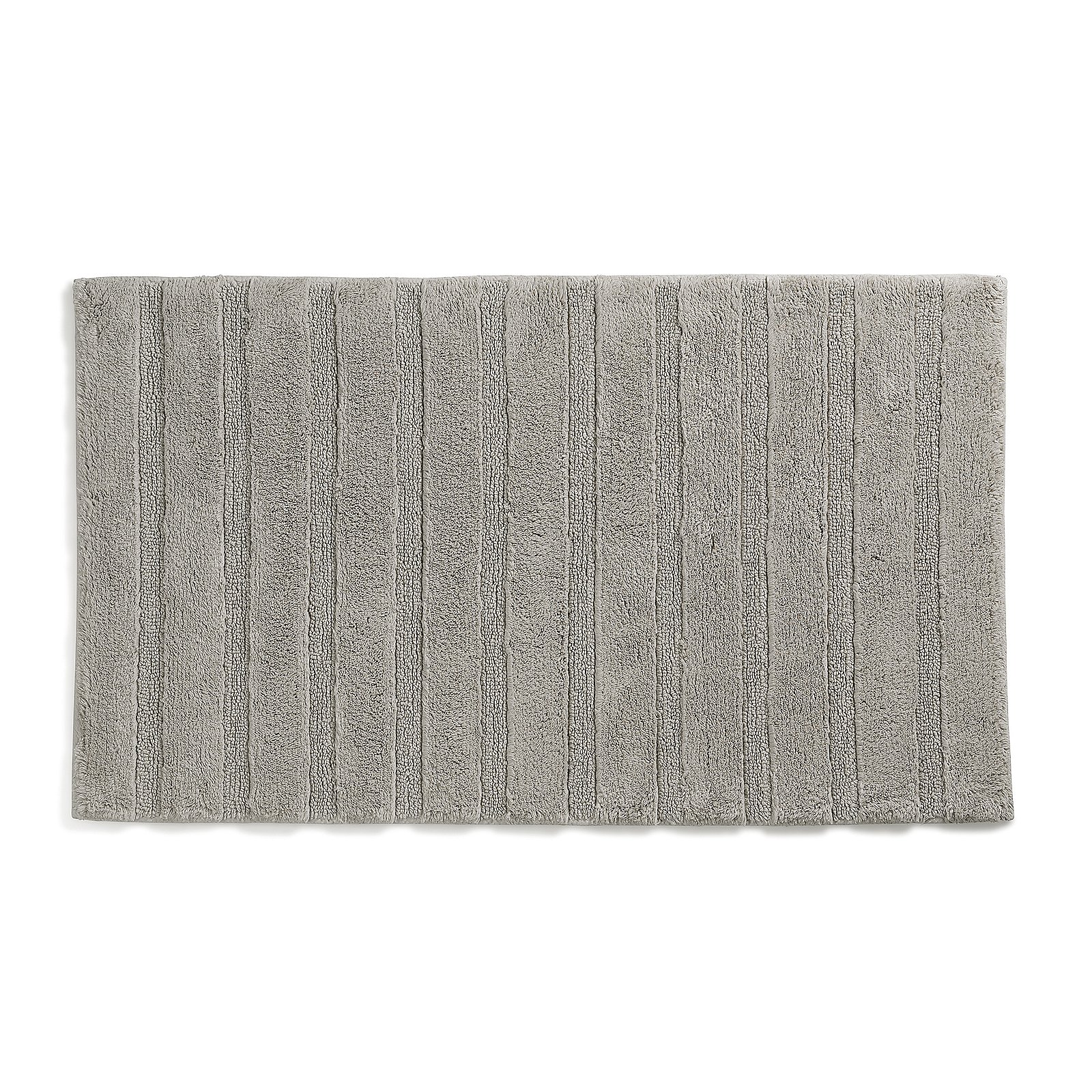 Tapis de bain ton gris argent MEGAN