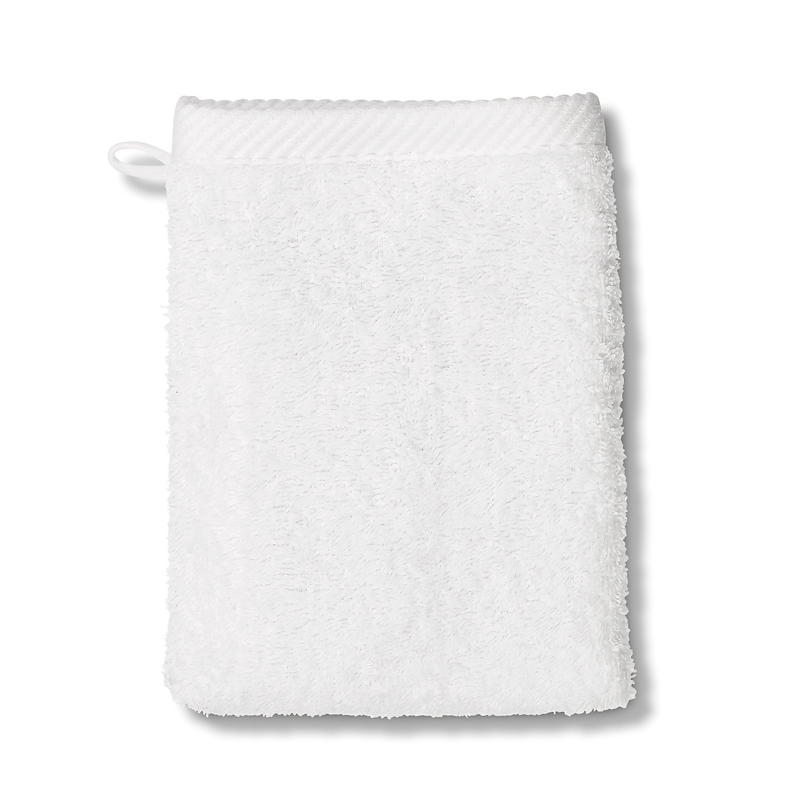 Gant de toilette blanc neige LADESSA