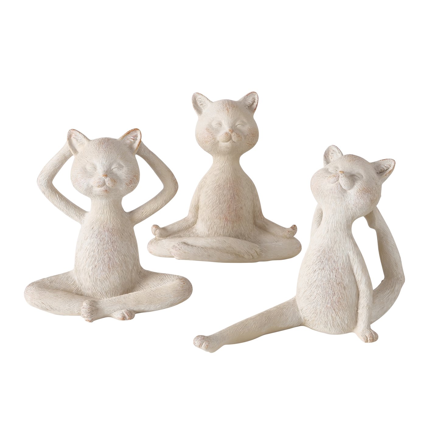 Figurine décorative chat YOGA