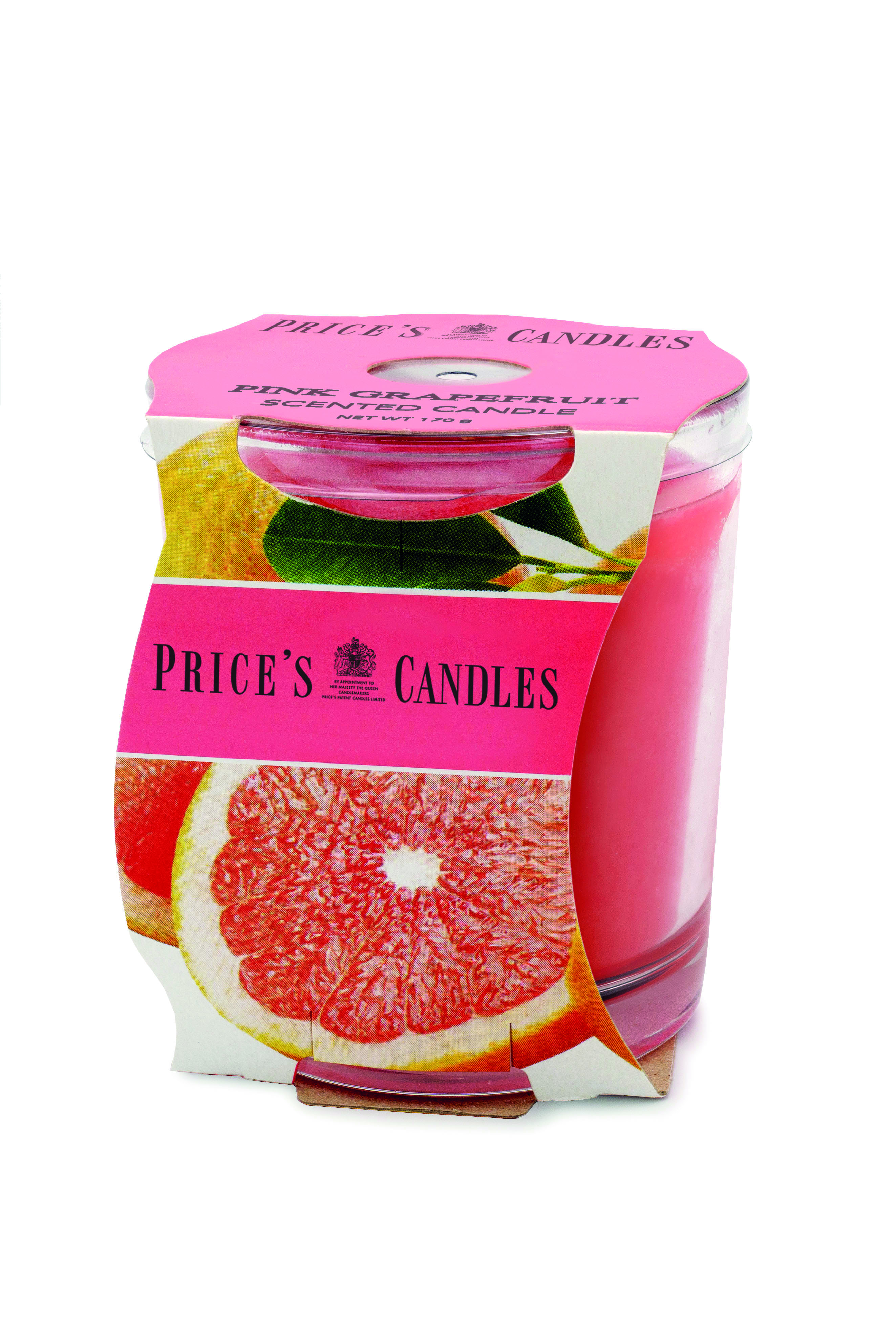 Bougie parfumée dans pot en verre Pink Grapefruit PRICES