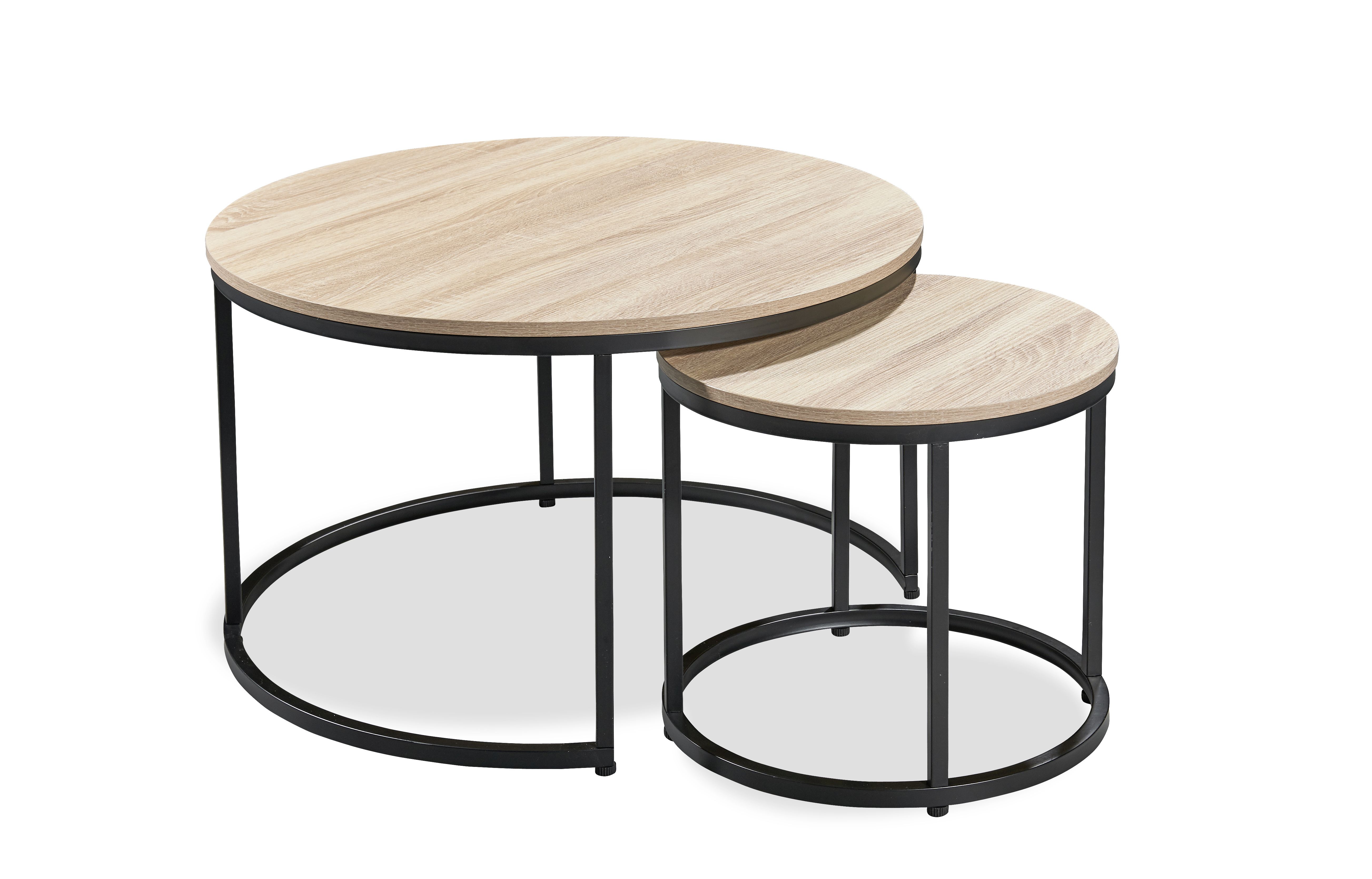 Lot de 2 tables basses CORLEONE