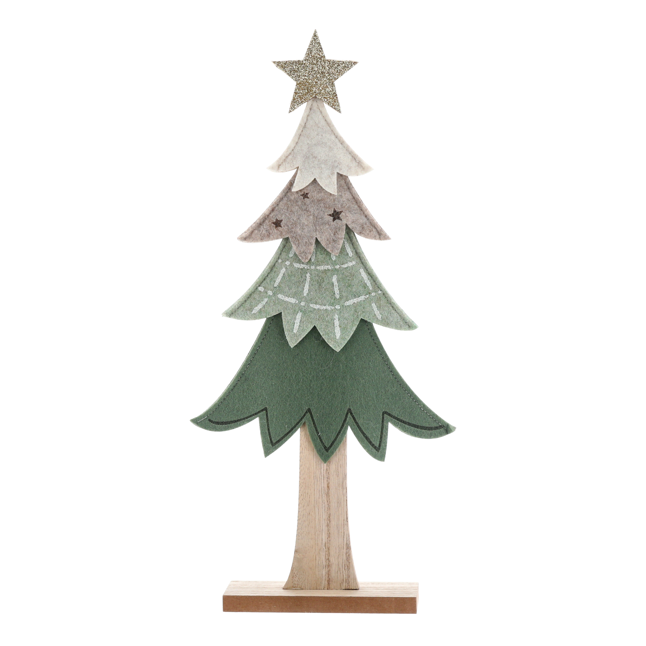 Sapin de Noël 41 cm en feutrine