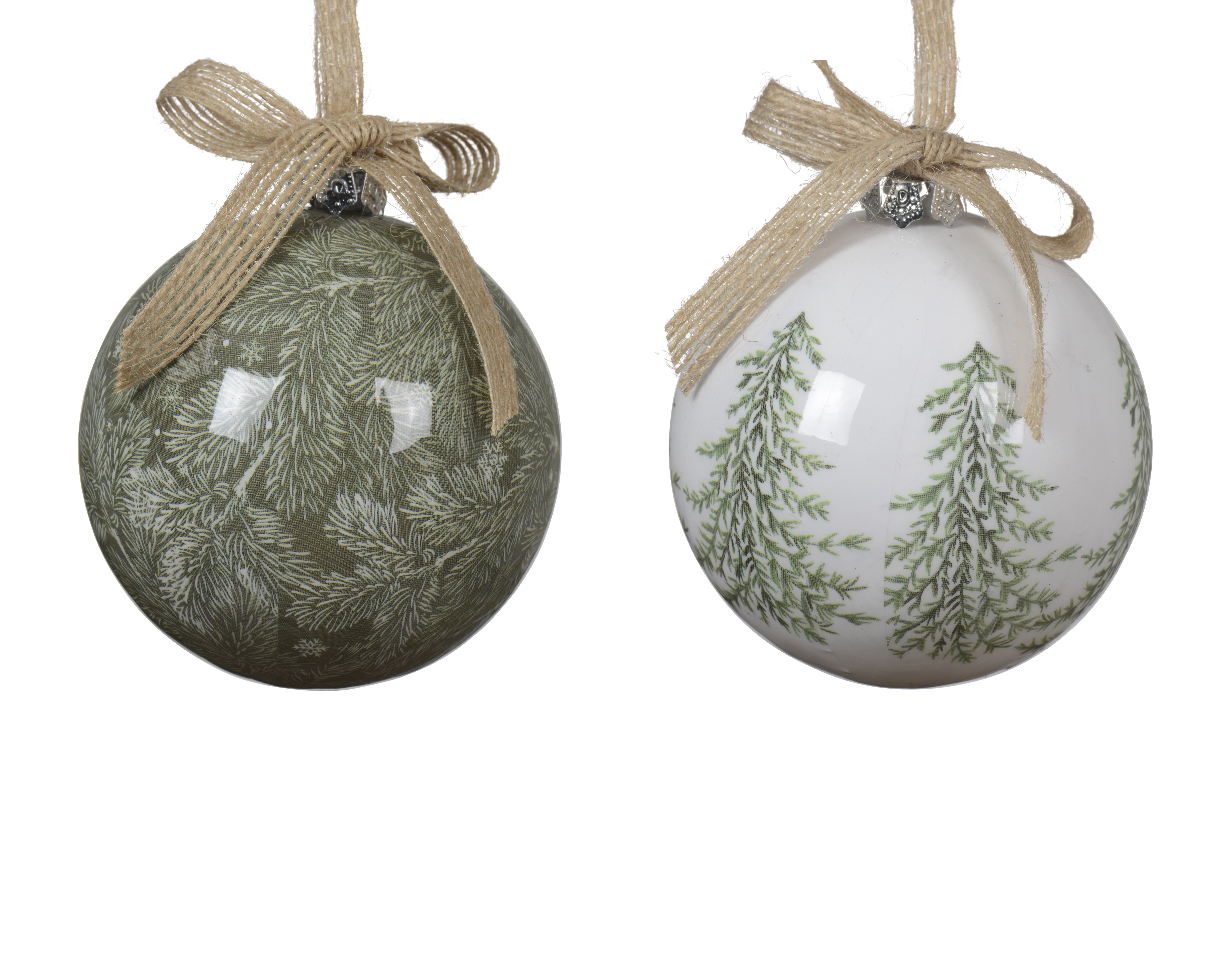 Boule de Noël motif de forêt CHRISTMAS