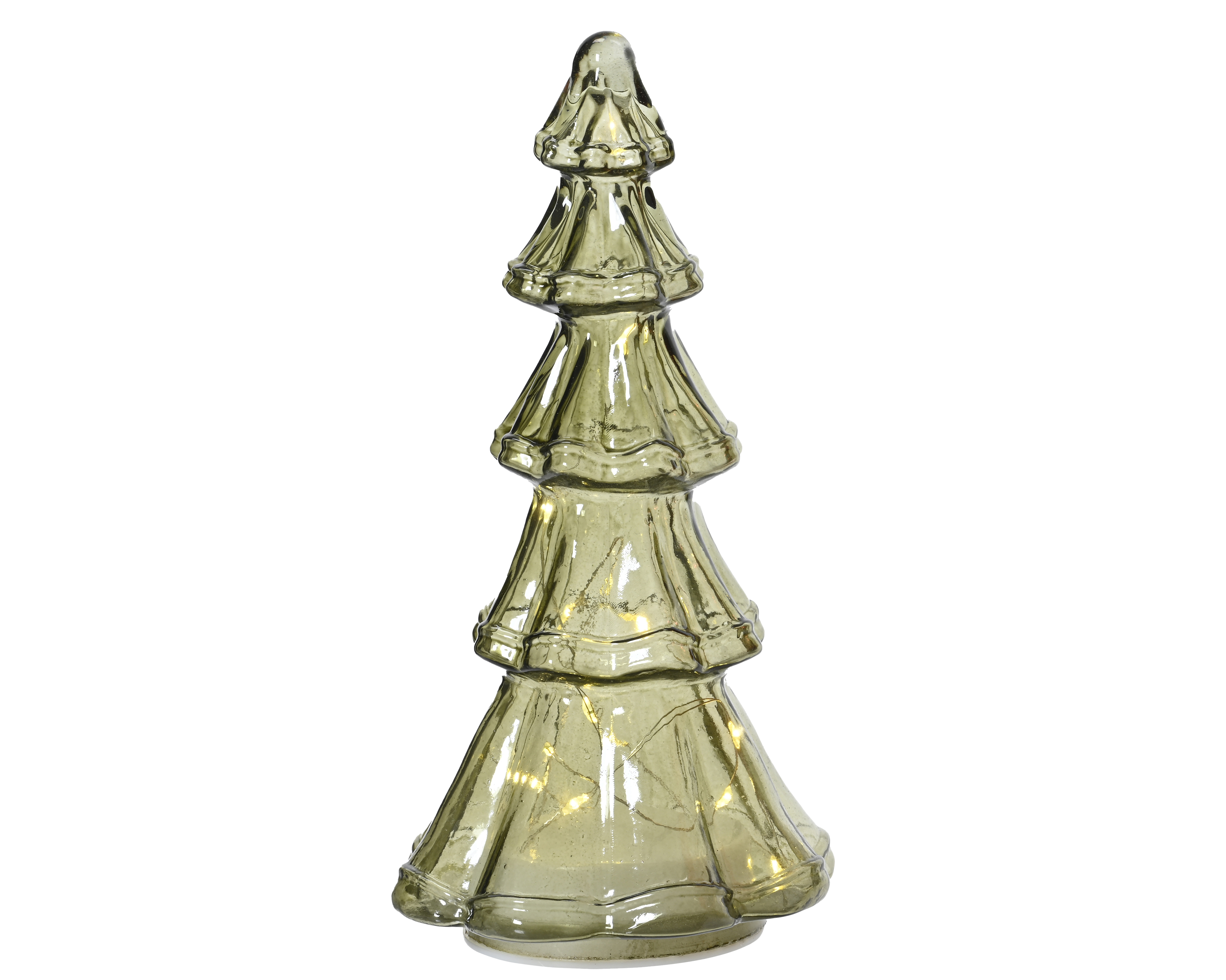 Sapin en verre LED GREEN