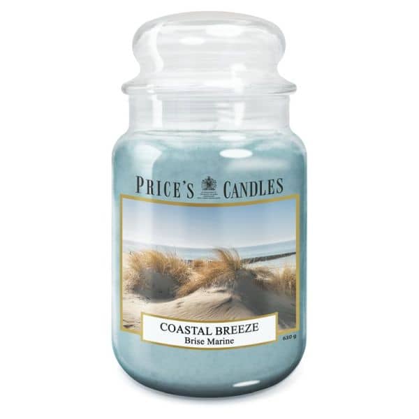 Bougie parfumée dans pot en verre avec couvercle Coastal Breeze PRICES