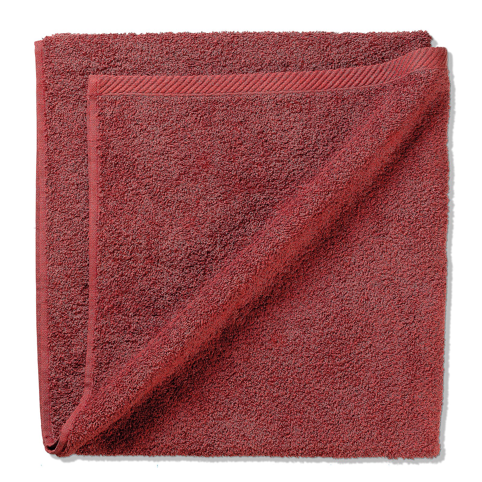 Serviette de bain rouge carmin LADESSA