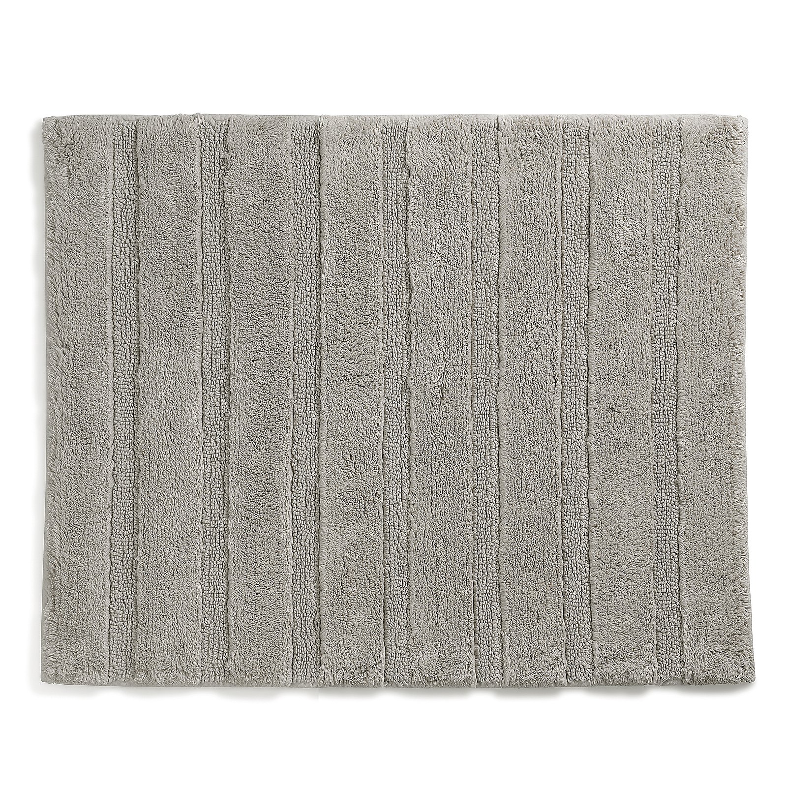 Tapis de bain gris argent MEGAN