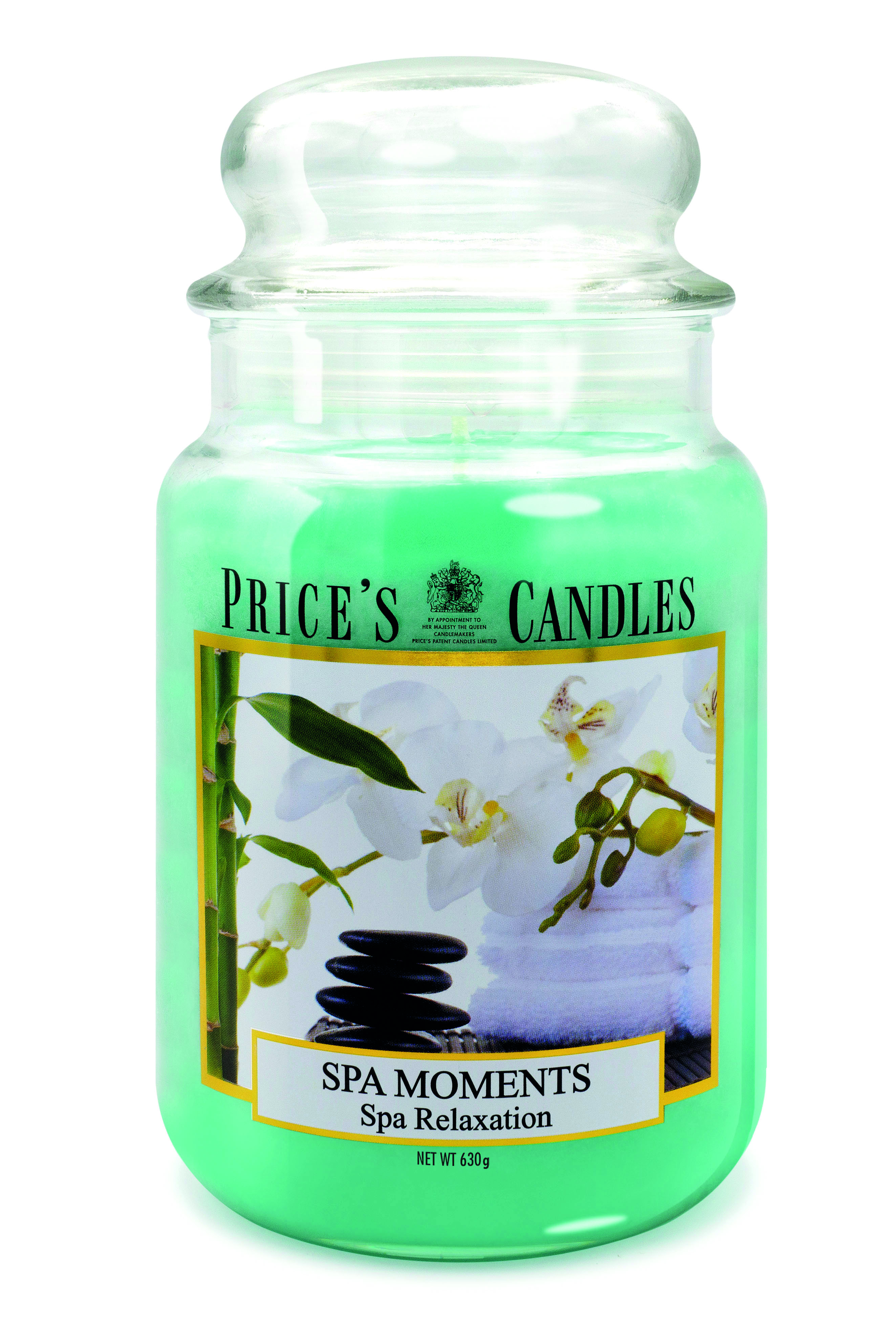 Bougie parfumée dans pot en verre avec couvercle Spa Moments PRICES