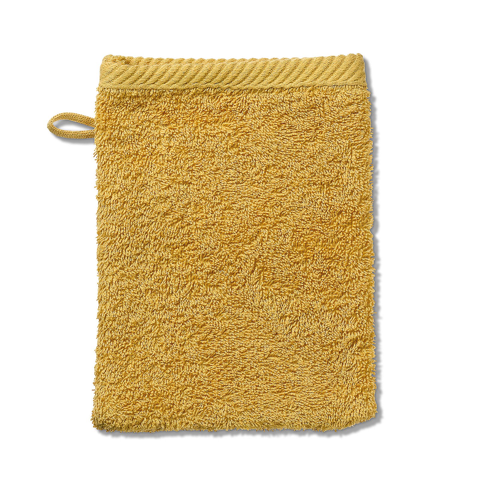 Gant de toilette jaune curry LADESSA