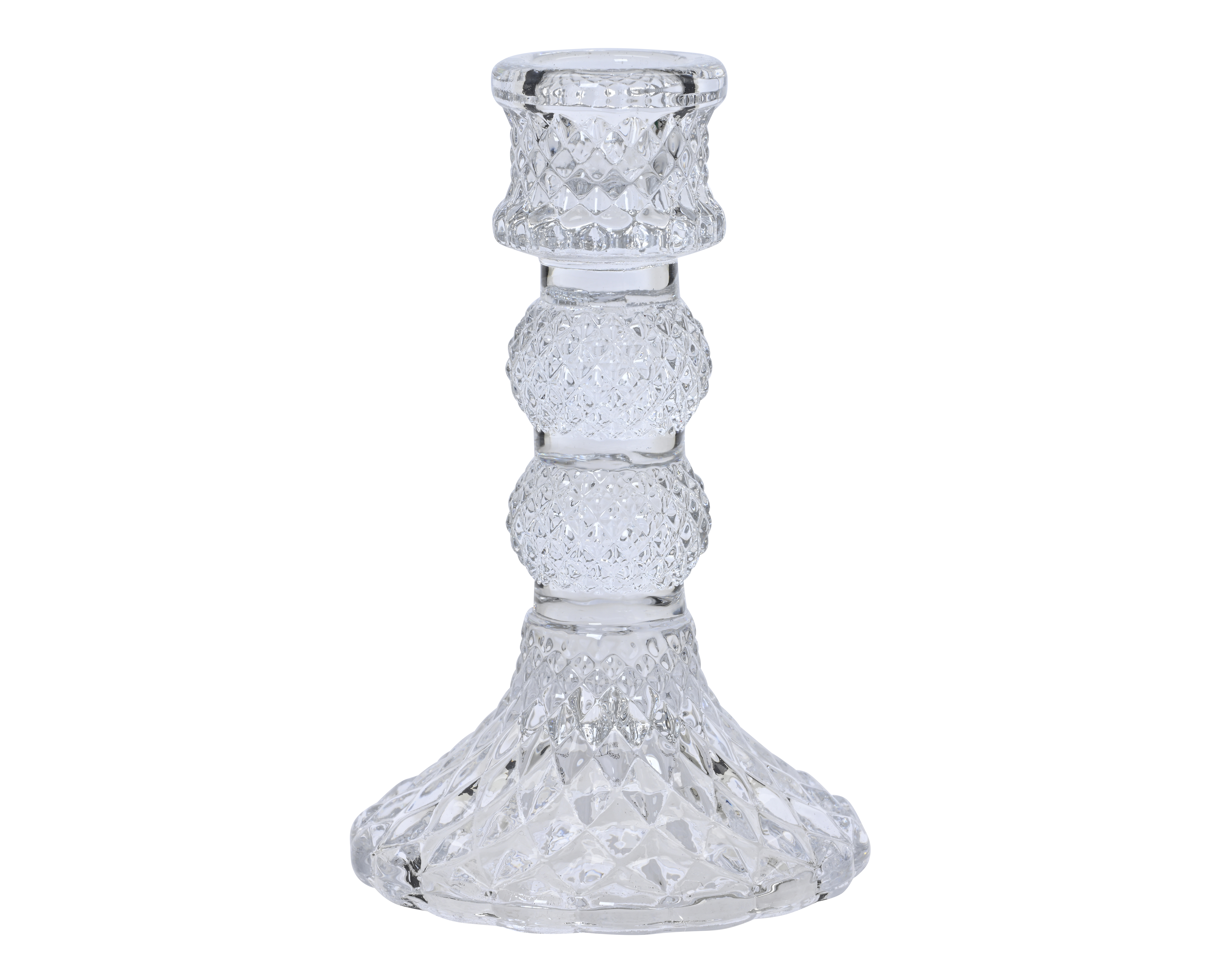 Bougeoir en verre pour chandelle GLAS