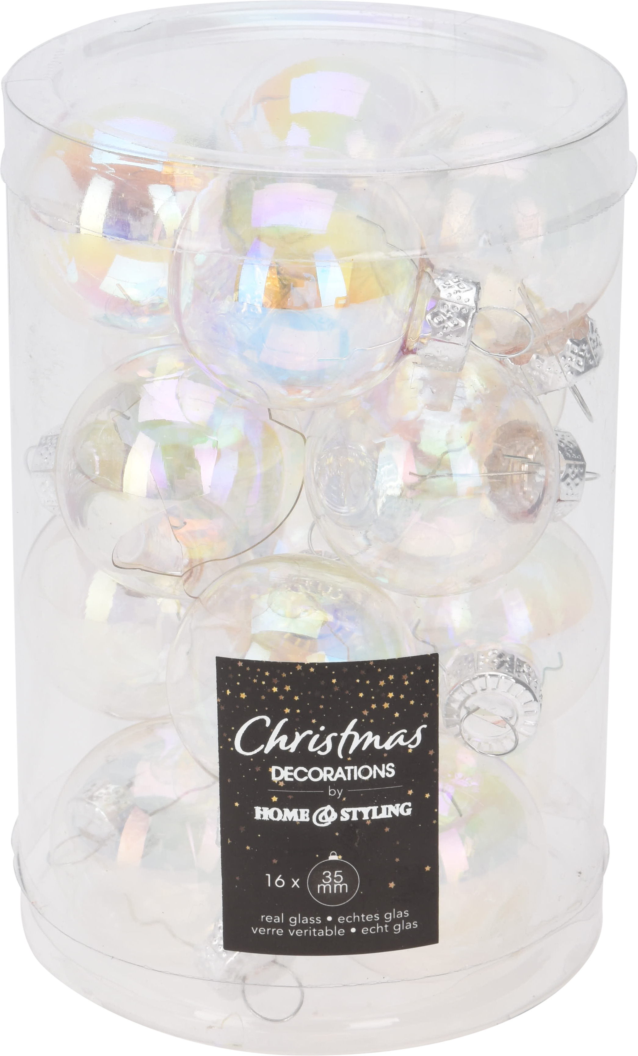 Boules en verre CHRISTMAS