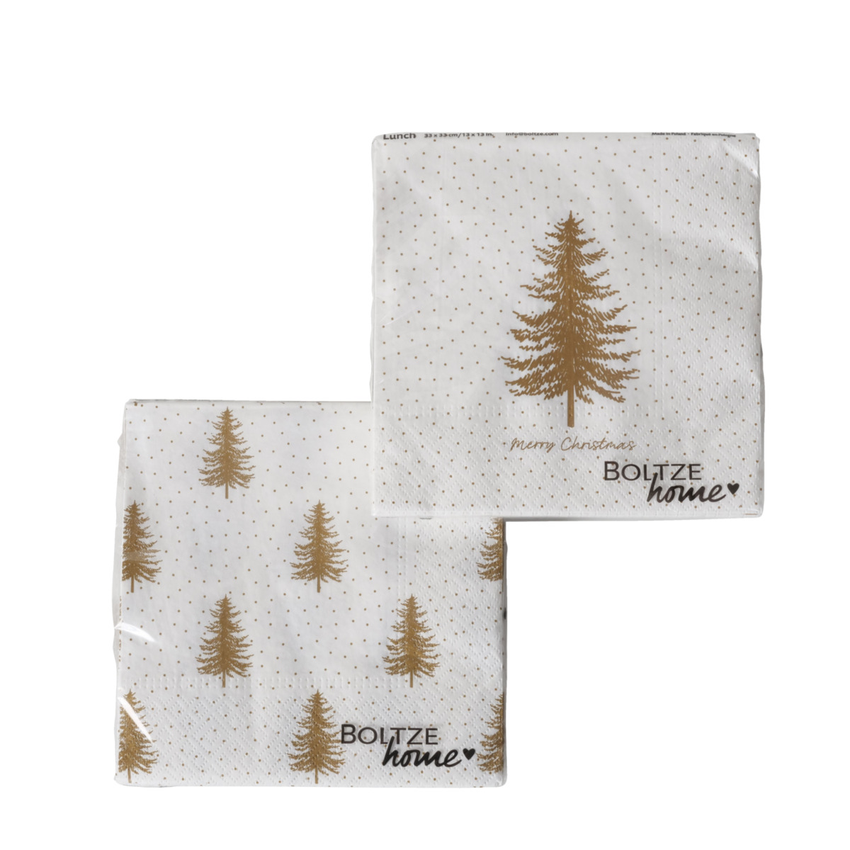 Serviettes avec sapins PLATINA