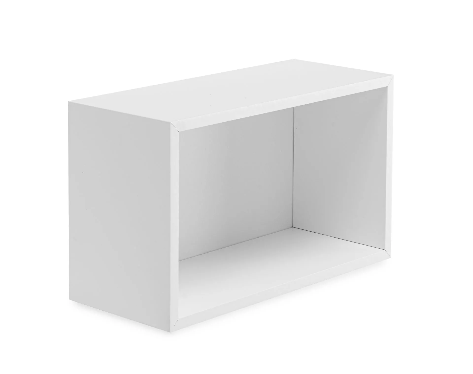 Lot de 3 étagères Cube Blanc Petit modèle - Décoration Murale - Eminza